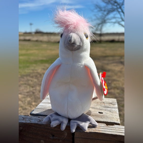 TY Beanie Baby Bird Plush with Pink and White “KuKu” 1/5/97 - Picture 2 of 7